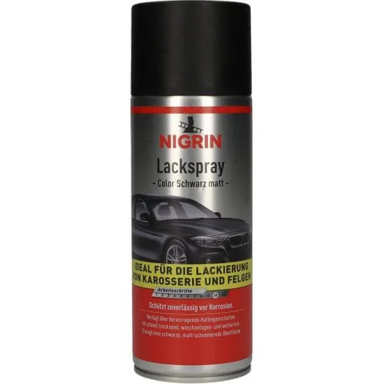 Vopsea spray negru mat 400 ml Nigrin 12132598, imagine produs