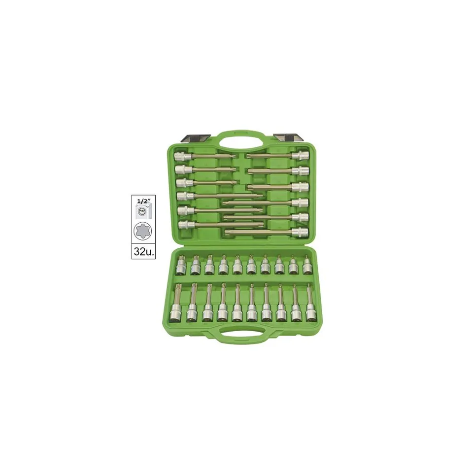 Trusa chei tubulare Torx 32 piese JBM, imagine produs
