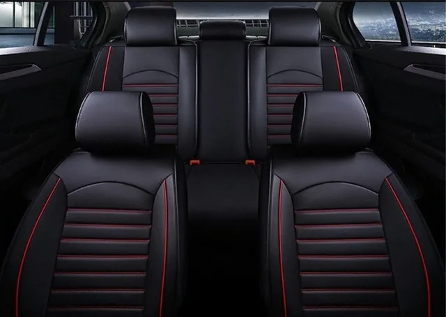 Huse scaune auto piele fata spate MTR WF11555NCR compatibil cu Audi BMW Dacia, imagine produs