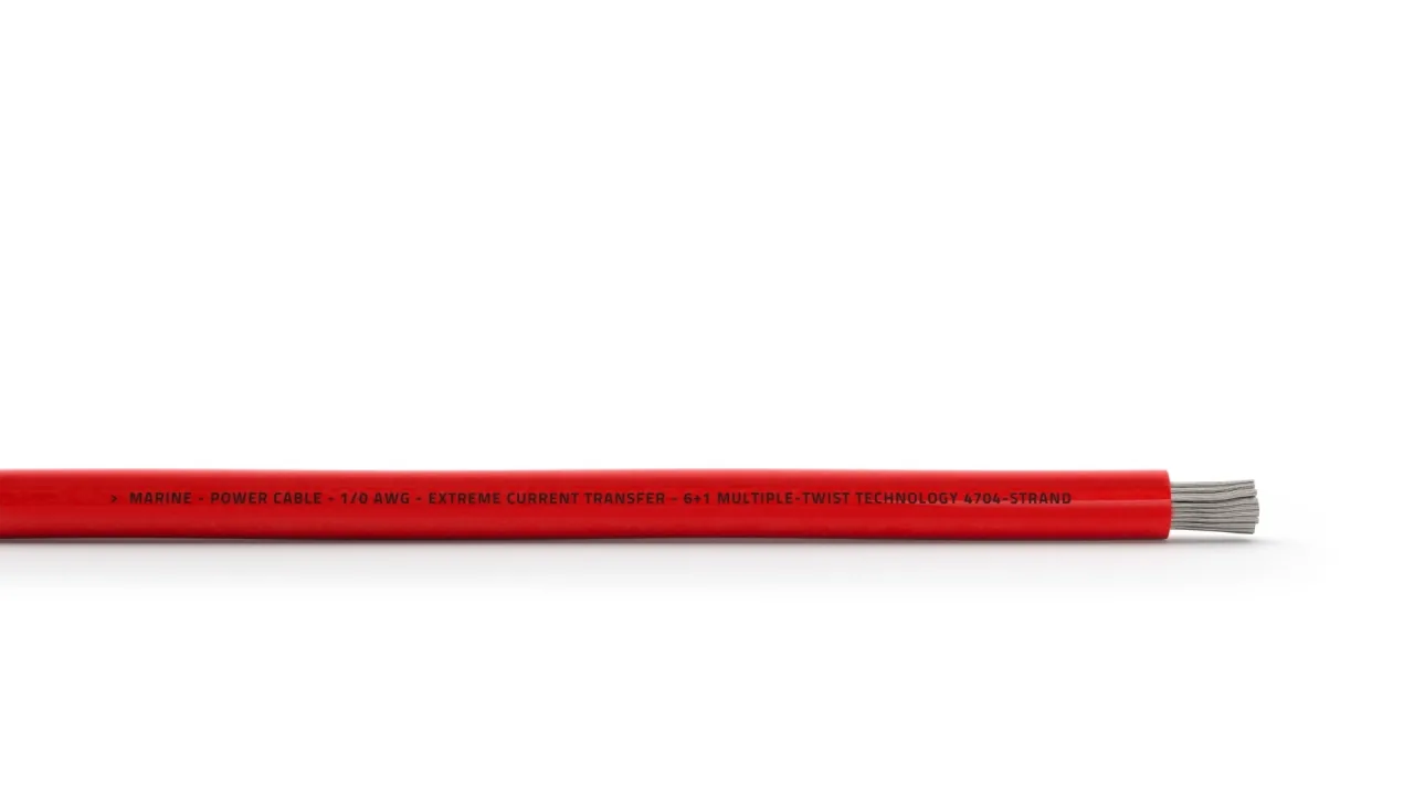 Cablu alimentare marin Hertz MPC RD 1.0 1 AWG 50 mm2 OFC rola 15000 mm rosu, imagine produs