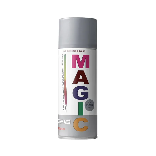 Vopsea spray Gri Platin D69 Magic 450 ml, imagine produs