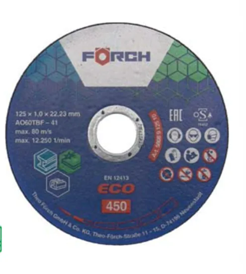 Disc taiere Metal Inox Eco 450 125x1mm Forch 580812510, imagine produs