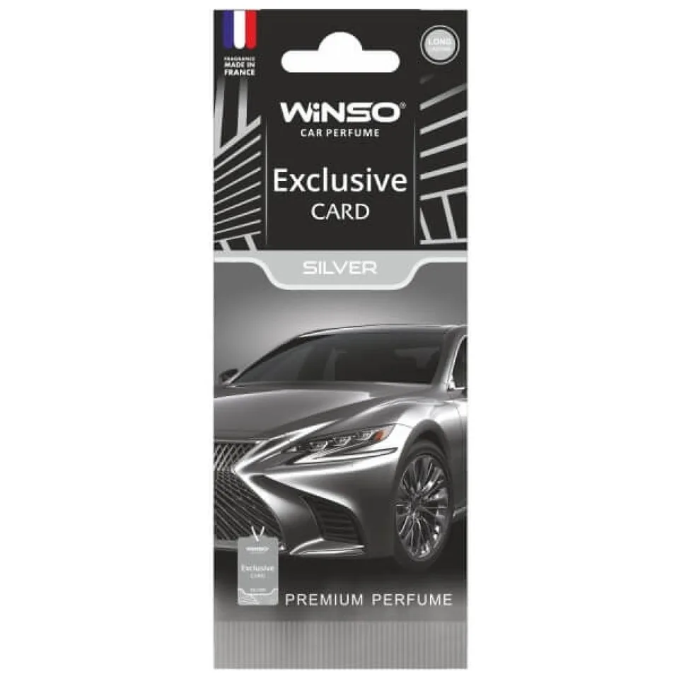 Odorizant auto card Winso Exclusive Card Silver 533170, imagine produs