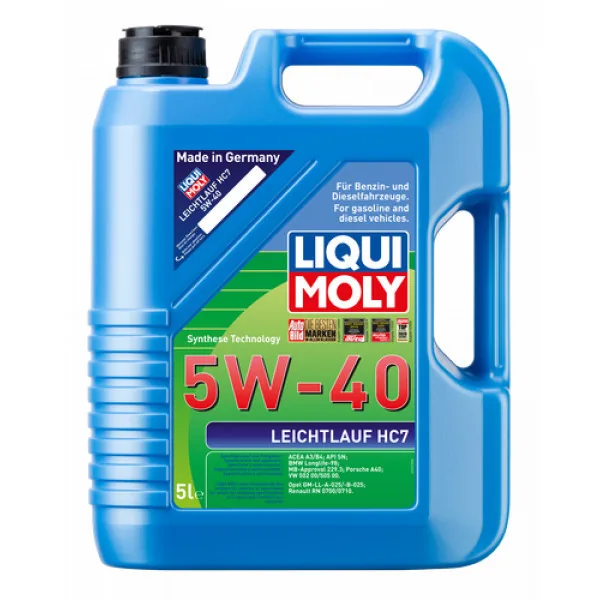 Ulei Liqui Moly 5w40 Leichtlauf HC7 5L 2309, imagine produs