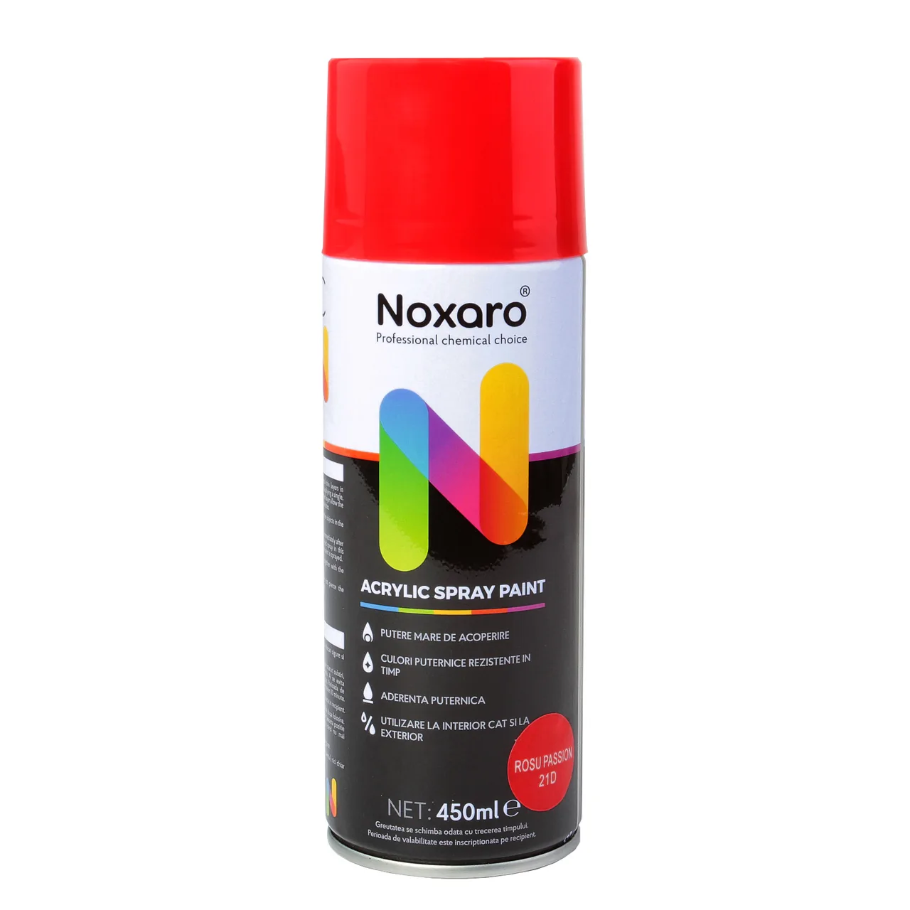 Vopsea spray Rosu Passion Noxaro 450 ml NXVPS026, imagine produs