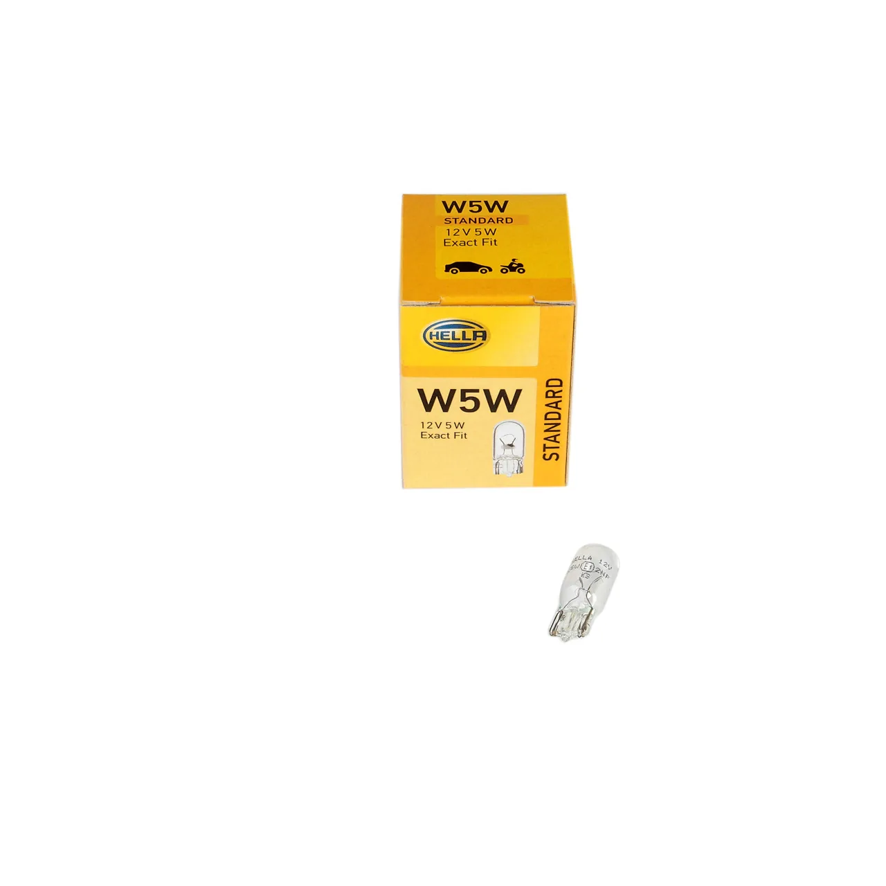 Bec W5W halogen Hella 12V 5W W2,1x9,5d 8GP003594121, imagine produs