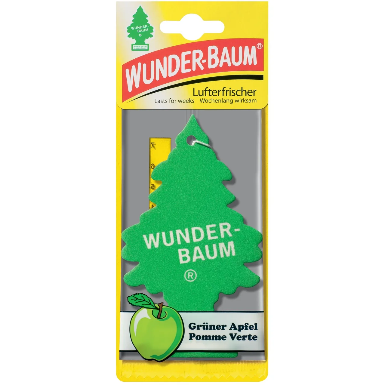 Odorizant auto MTR Wunder-Baum Gruner Apfe Apple 80860, imagine produs