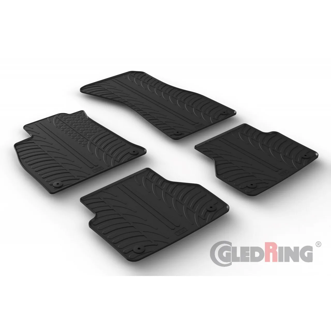 Covorase auto dedicate cauciuc Gledring GL0704 compatibil cu Audi A6 A7, imagine produs