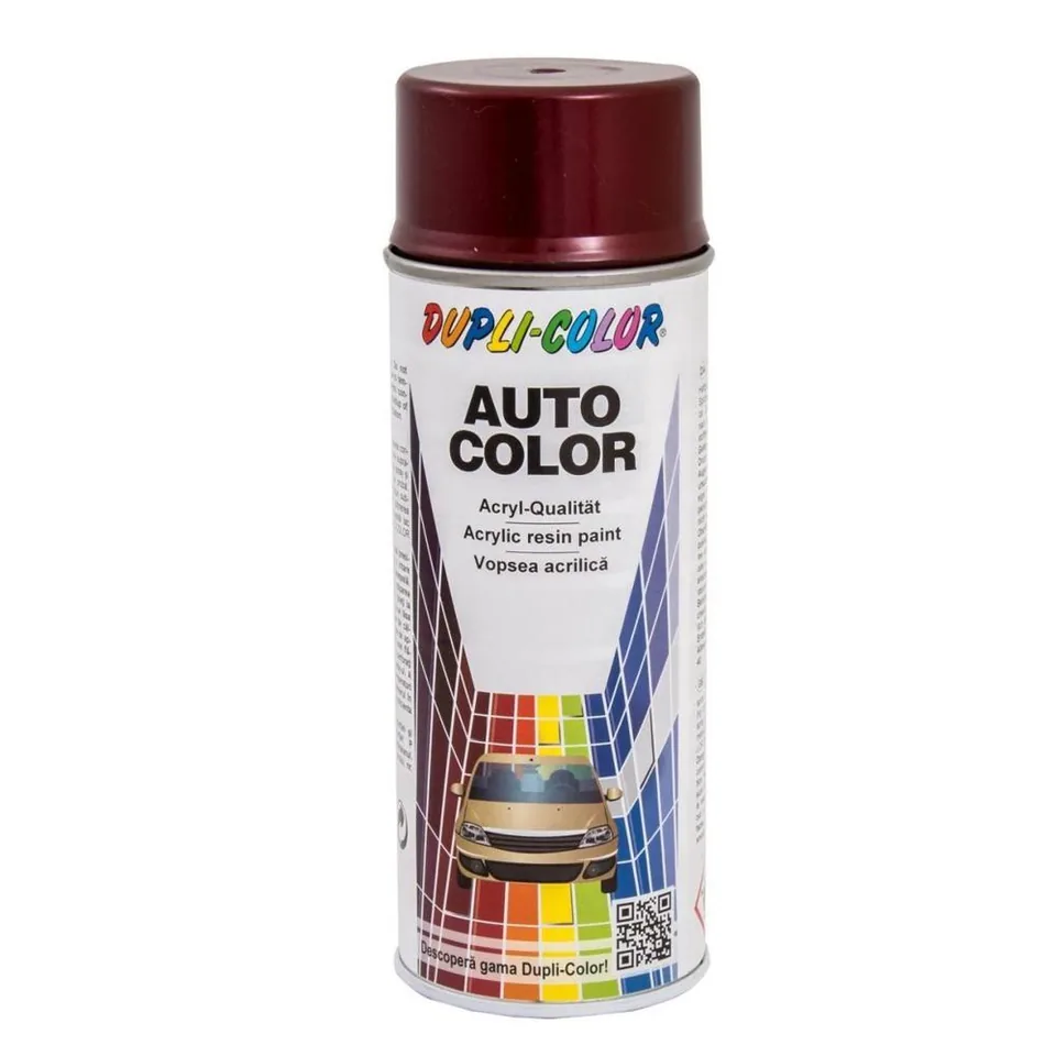 Vopsea spray auto Dacia rosu rubin metalizata DUPLI-COLOR, imagine produs