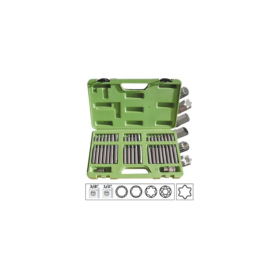 Set surubelnite capete Torx 12-6 fete 40 piese JBM, imagine produs