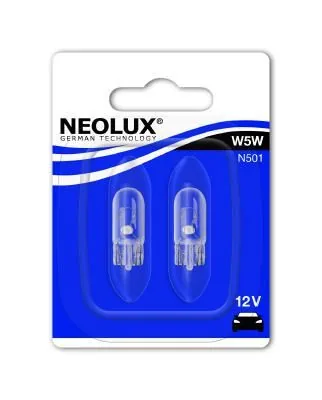 Becuri halogen Neolux W5W 12 V 5W W2.1X9.5D Set N50102B, imagine produs