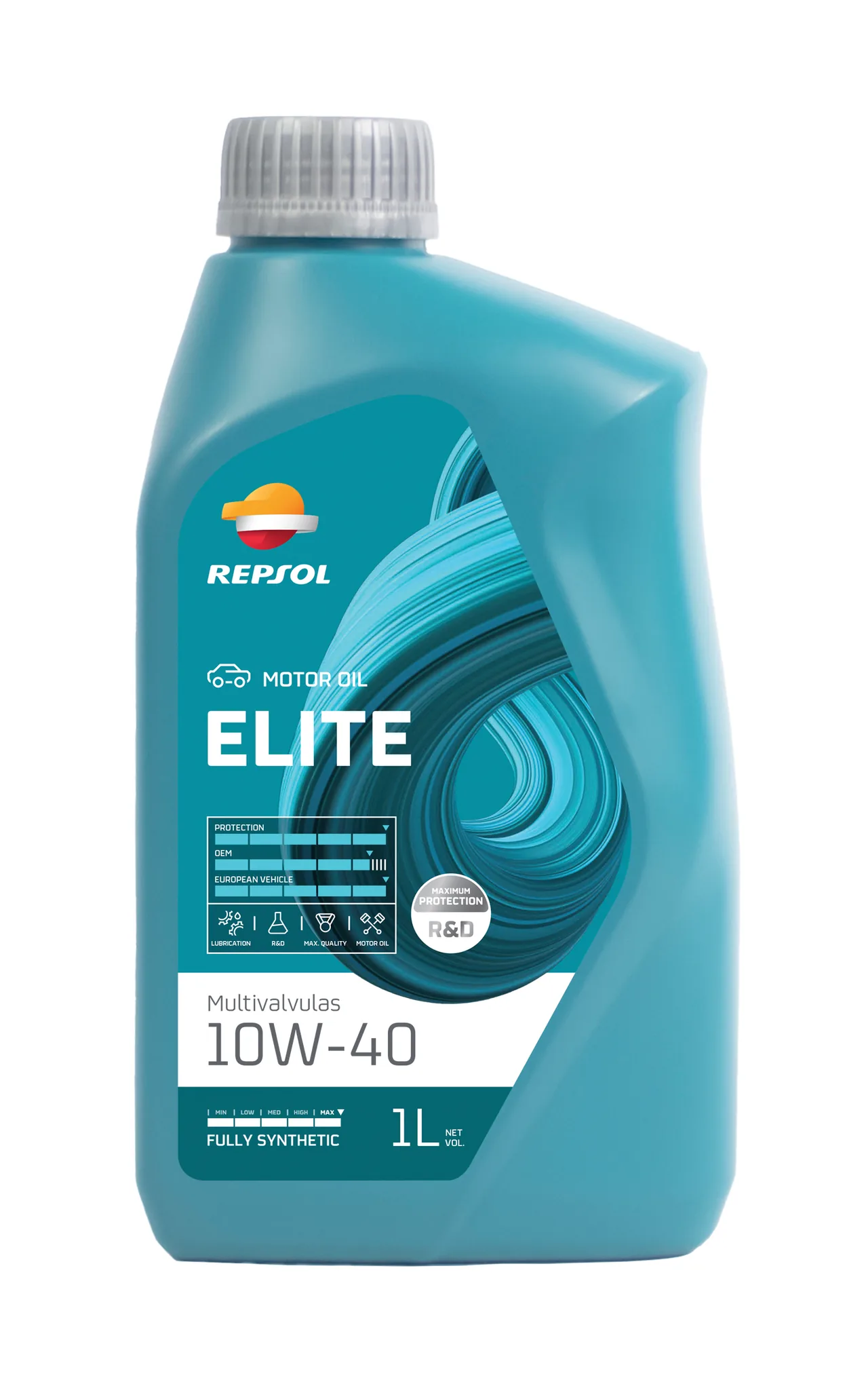 Ulei 10w40 Repsol Elite Multivalvulas 1L, imagine produs
