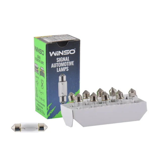 Bec halogen 12V 5W Winso C5W SV8.5 T11x37 713180, imagine produs