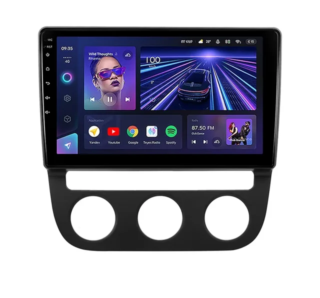 Navigatie auto android Teyes CC3 pentru Volkswagen Jetta 5 2005-2010 4+32GB QLED Android 4G Varianta B, imagine produs