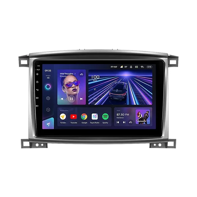 Navigatie auto android Teyes CC3 pentru Toyota Land Cruiser LC J100 (2002-2007) - 4+64GB 10.2 QLED 4G Bluetooth 5.1 DSP, imagine produs