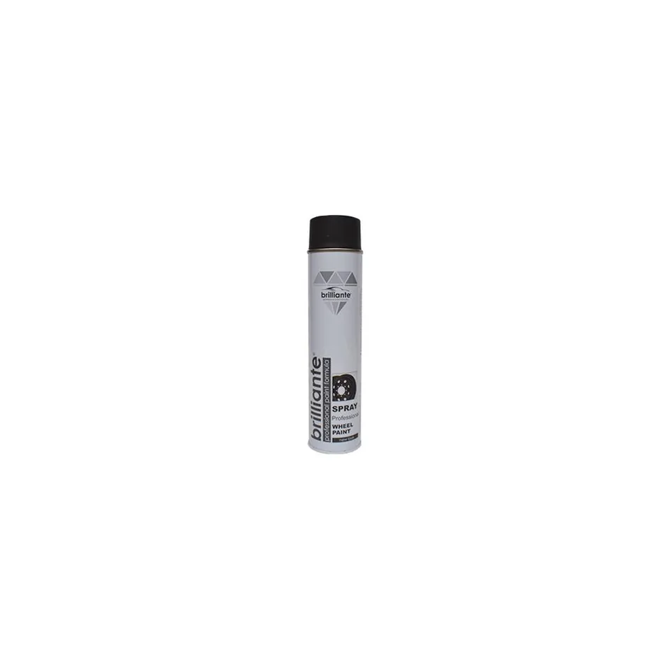Vopsea spray pentru jante negru mat BRILLIANTE 600 ml, imagine produs