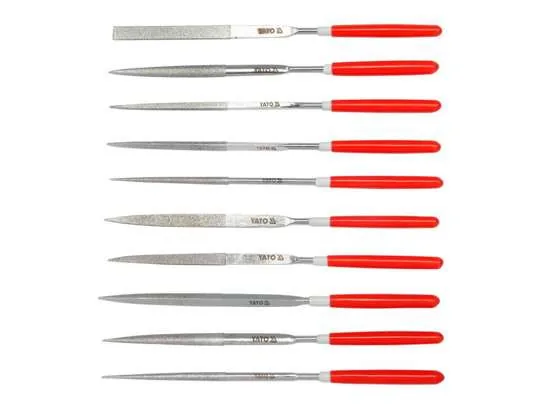 Set 10 buc pile diamantate 140 mm Yato YT6144, imagine produs