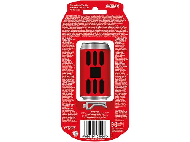 Parfum masina Airpure cutie de sifon 3D Coca-Cola vanilie, imagine produs