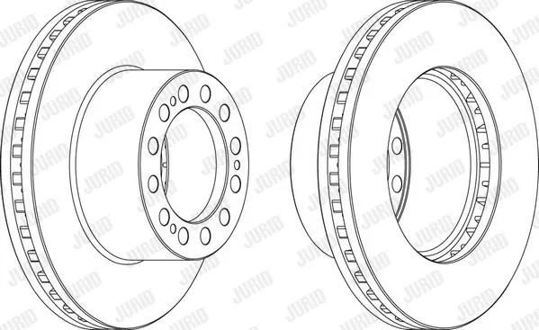 Disc frana spate stg/dr Jurid 569109J, imagine produs