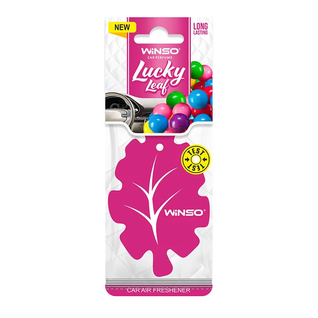 Odorizant auto card Winso Lucky leaf Bubble Gum 81185, imagine produs