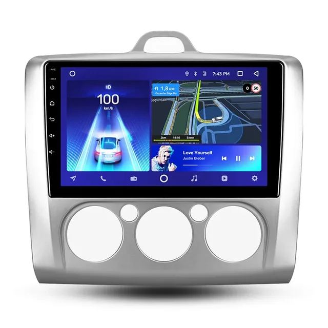Navigatie auto android Teyes CC2 Plus pentru Ford Focus 2 (2005-2010) - 4+32GB 9 QLED 4G Bluetooth 5.1 DSP, imagine produs