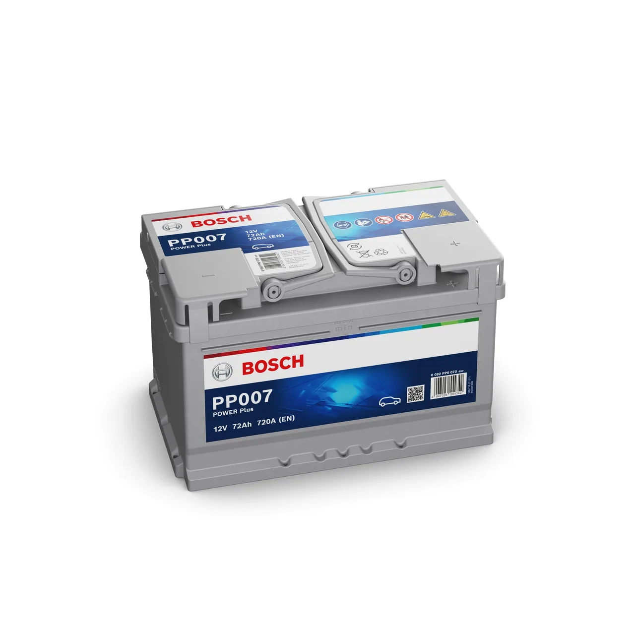 Baterie auto SLI Bosch Power+ 72 Ah 720 A 0092PP0070, imagine produs
