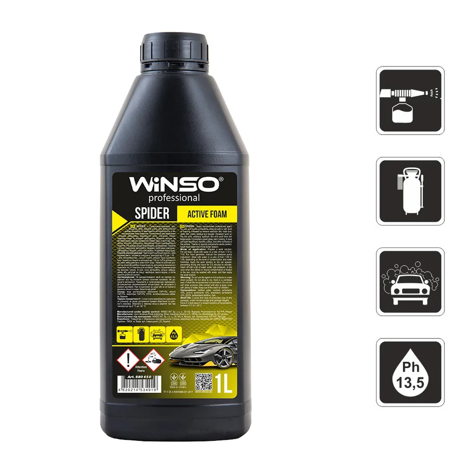 Spuma activa auto profesionala Winso Spider 1L, imagine produs