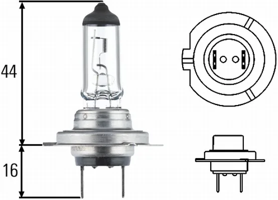 Bec H7 halogen Hella 12V 55W PX26d 8GH007157121, imagine produs
