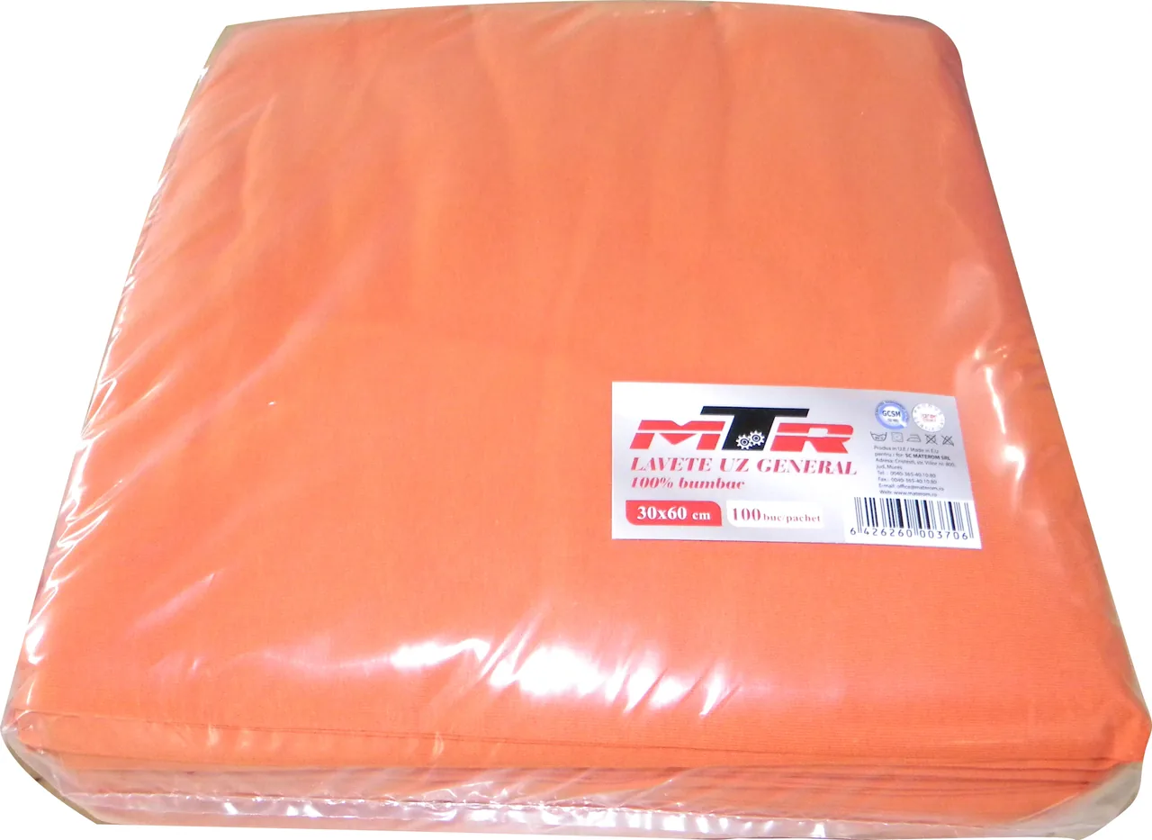 Set lavete bumbac 30x60cm MTR MTR011 100 bucati, imagine produs