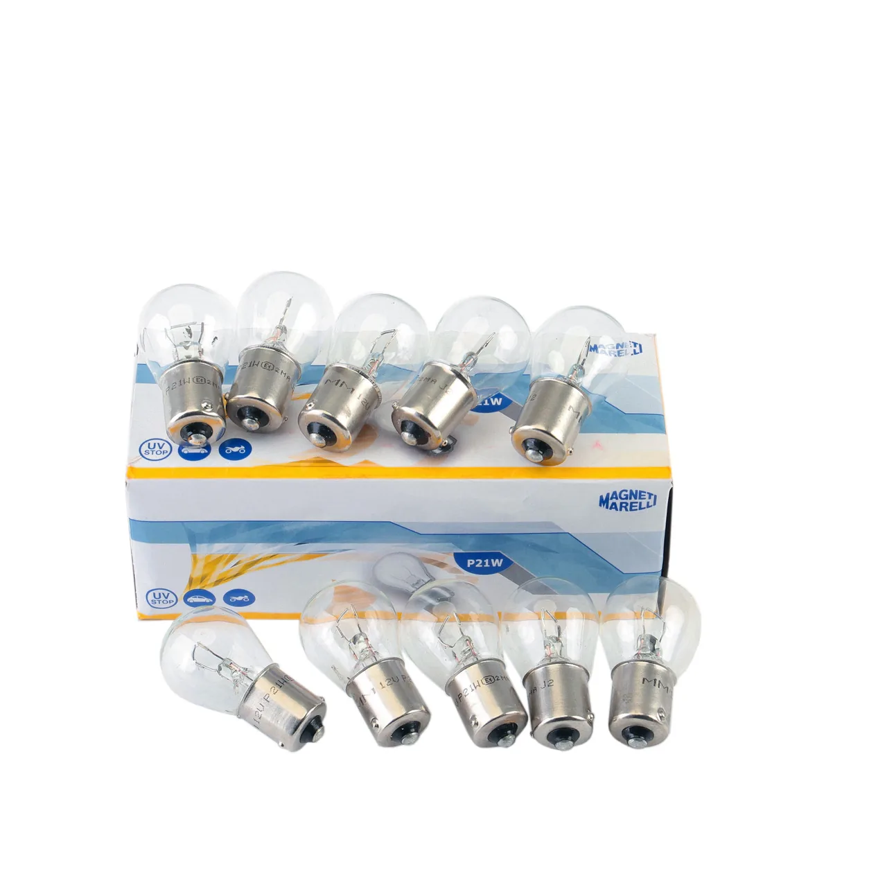 Bec halogen P21W Magneti Marelli 12V 21W BA15s 008506100000, imagine produs