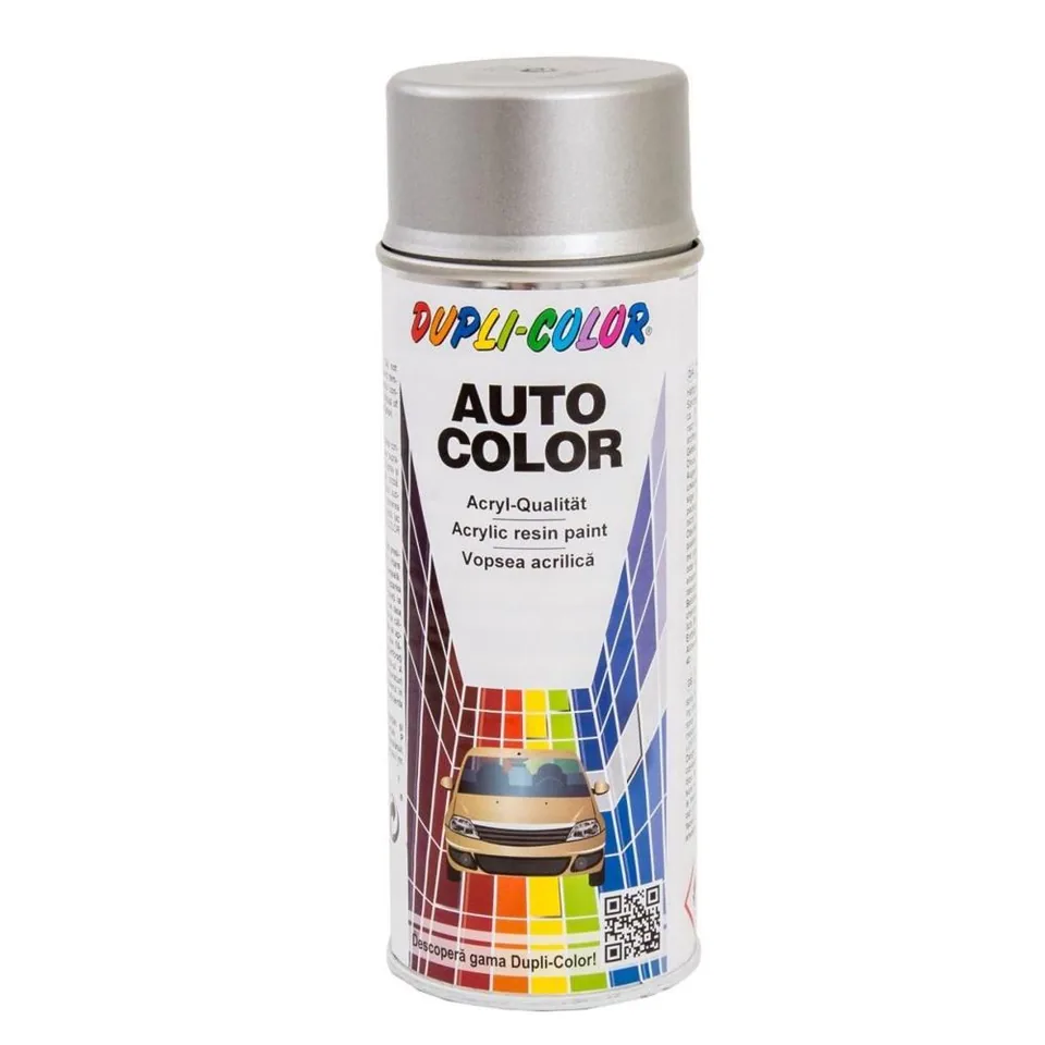 Vopsea spray auto Dacia argintiu diamant metalizata DUPLI-COLOR, imagine produs
