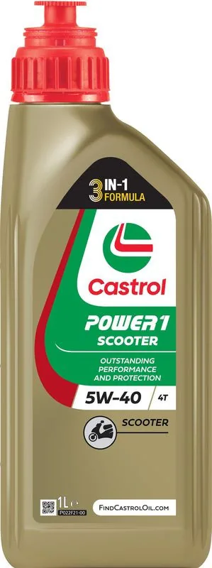 Ulei moto 4T Castrol Power1 Scooter 5W40 1L, imagine produs