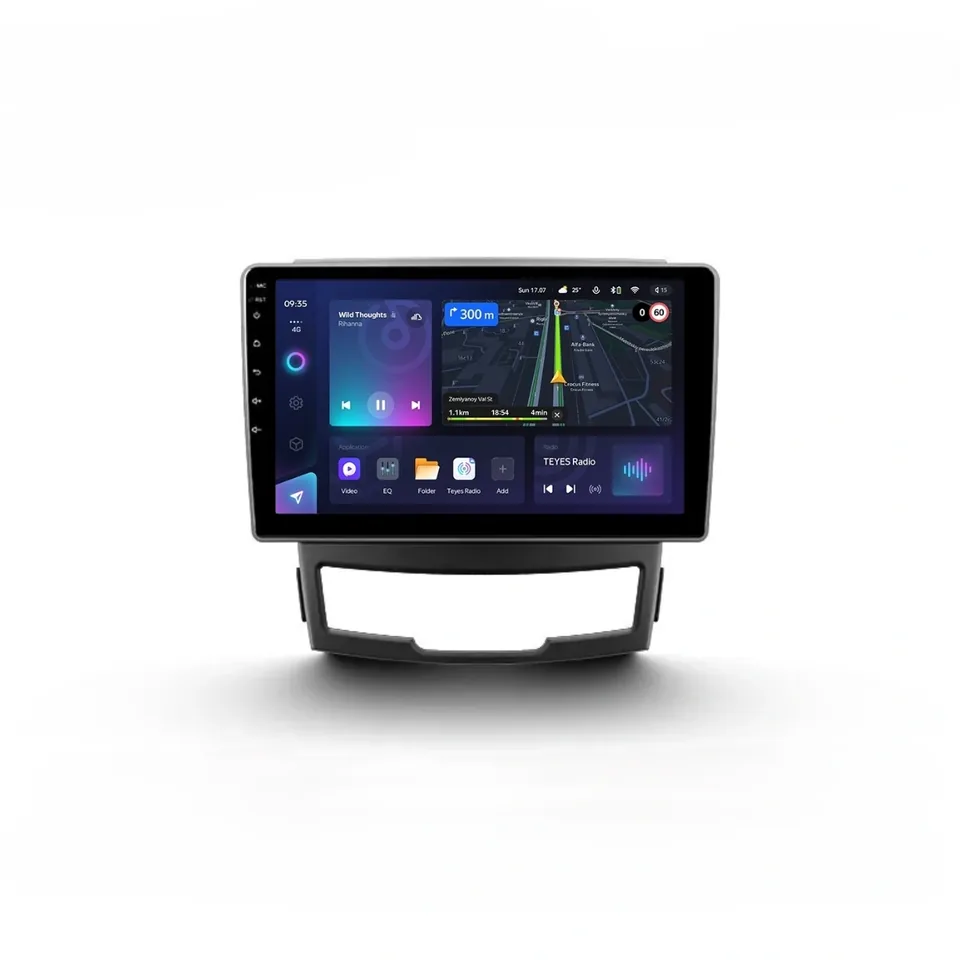 Navigatie auto android Teyes CC3L SsangYong Actyon 2 2010-2013 4+64GB 9 IPS 4G DSP, imagine produs