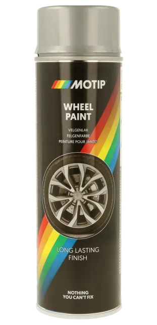 Spray vopsea auto jante Motip negru lucios 500ml 04018, imagine produs