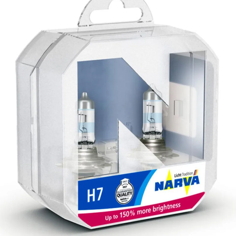 Becuri H7 set 2 becuri far 55W 12V Range Power 150 Narva, imagine produs