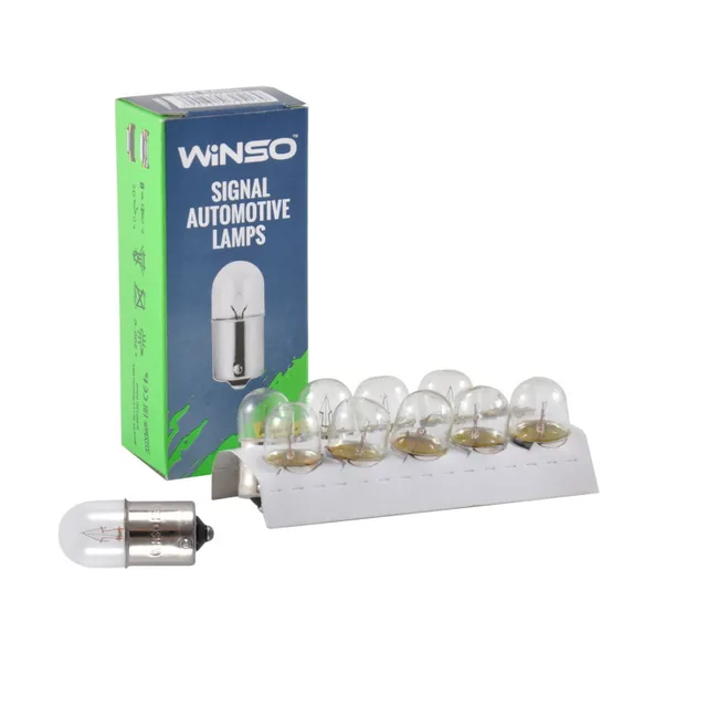 Bec halogen 24V 10W Winso R10W BA15s 725160, imagine produs