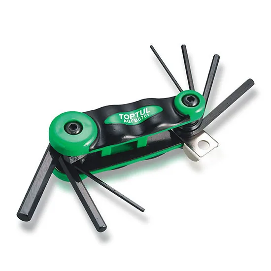 Set chei imbus hexagonal pliabil 2-8 mm Toptul AGFB0701, imagine produs