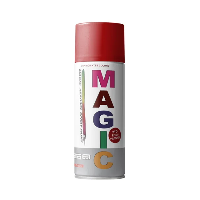 Vopsea spray Rosu Passion 21D Magic 450 ml, imagine produs