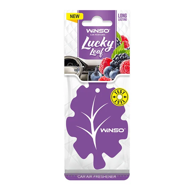 Odorizant auto card Winso Lucky Leaf Card Wildberry 537980, imagine produs