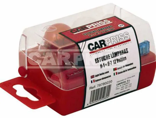 Kit rezerva becuri H1 si H7 halogen Carpriss 12V 55W P14.5s 79780220, imagine produs