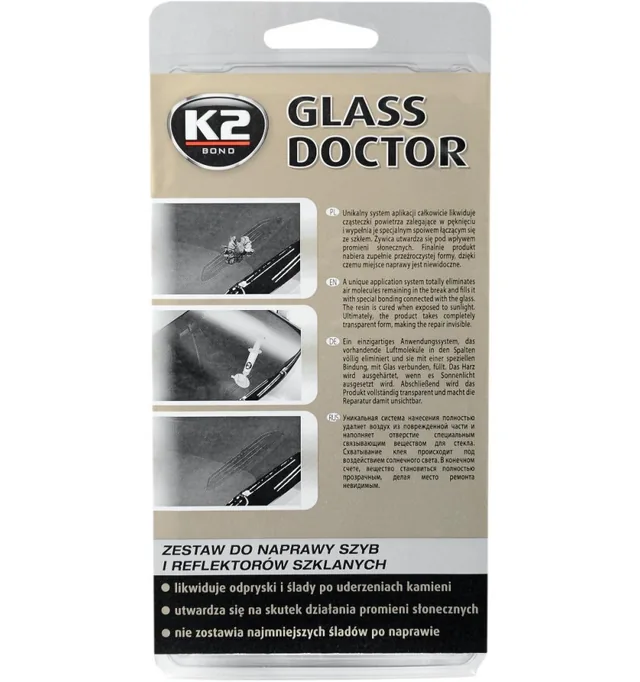 Kit reparatii parbrize geamuri faruri K2 Glass Doctor, imagine produs