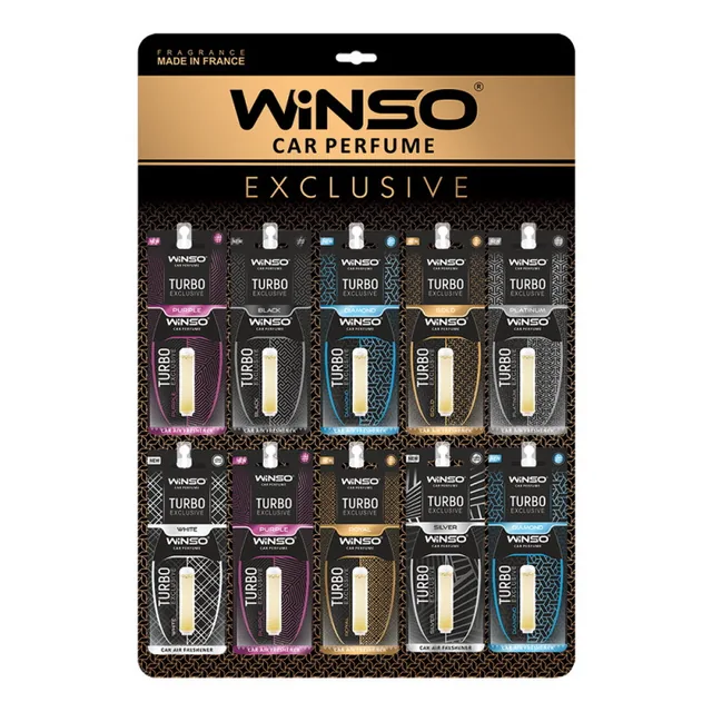 Odorizant auto Winso Exclusive Turbo 5 ml Display 40 buc 500046, imagine produs