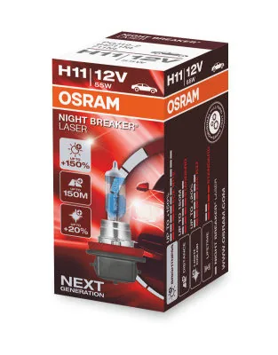 Bec halogen H11 12V 55W Osram Night Breaker Laser Next Generation PGJ19-2, imagine produs