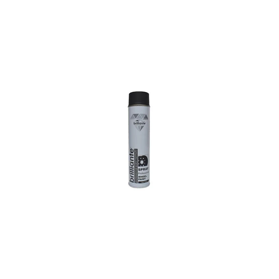 Vopsea spray pentru jante negru satin BRILLIANTE 600 ml, imagine produs