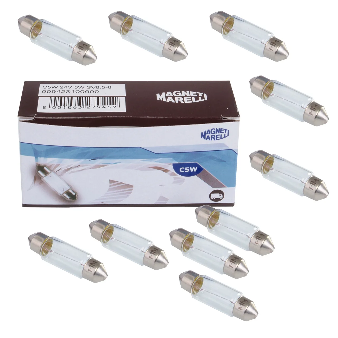 Becuri 24V camioane Magneti Marelli C5W 5W SV8,5-8 009423100000, imagine produs