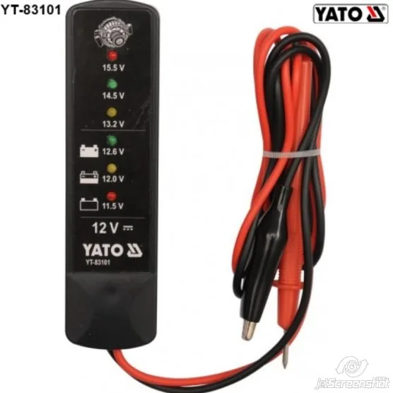 Tester baterie auto digital 12V Yato YT83101, imagine produs