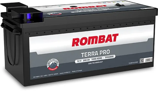 Baterie auto 200 Ah 1000 A 12 V Rombat Terra Pro 70059E3100, imagine produs