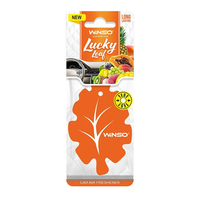 Odorizant auto card Winso Lucky Leaf Card Tutti Frutti 537960, imagine produs