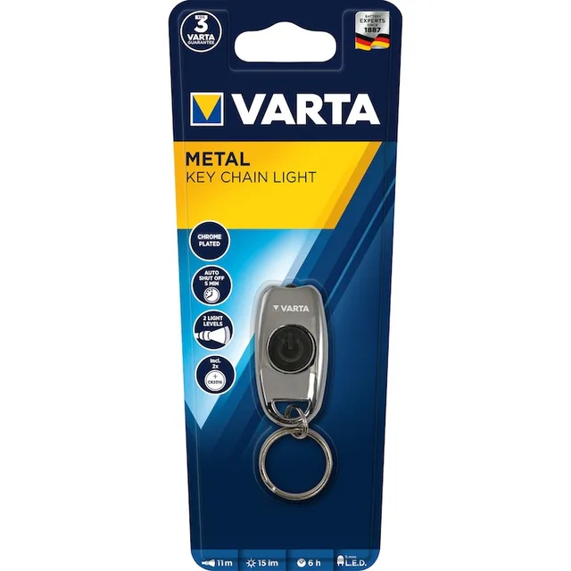 Lanterna LED tip breloc 15 lm 2xCR2016 Varta 16603 16603101401, imagine produs