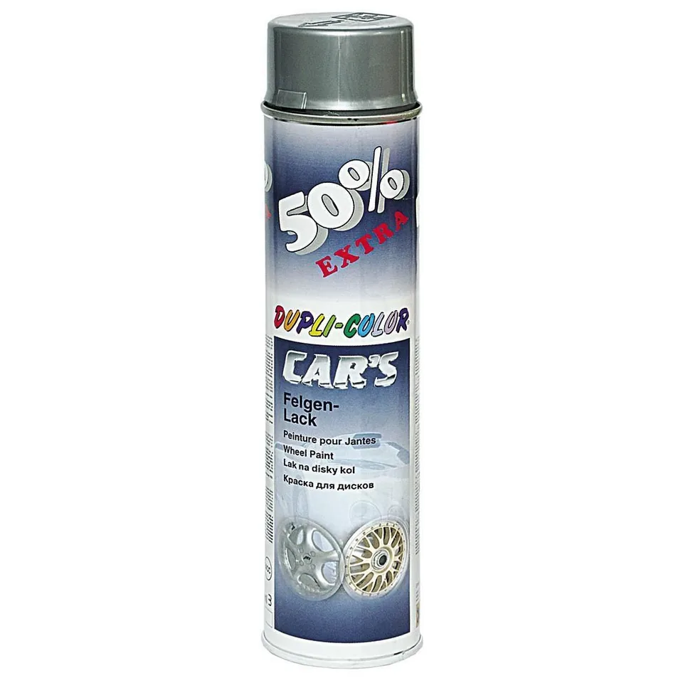 Vopsea spray jante Argintiu 600 ml DUPLICOLOR Cars 6938 Motip 312001, imagine produs